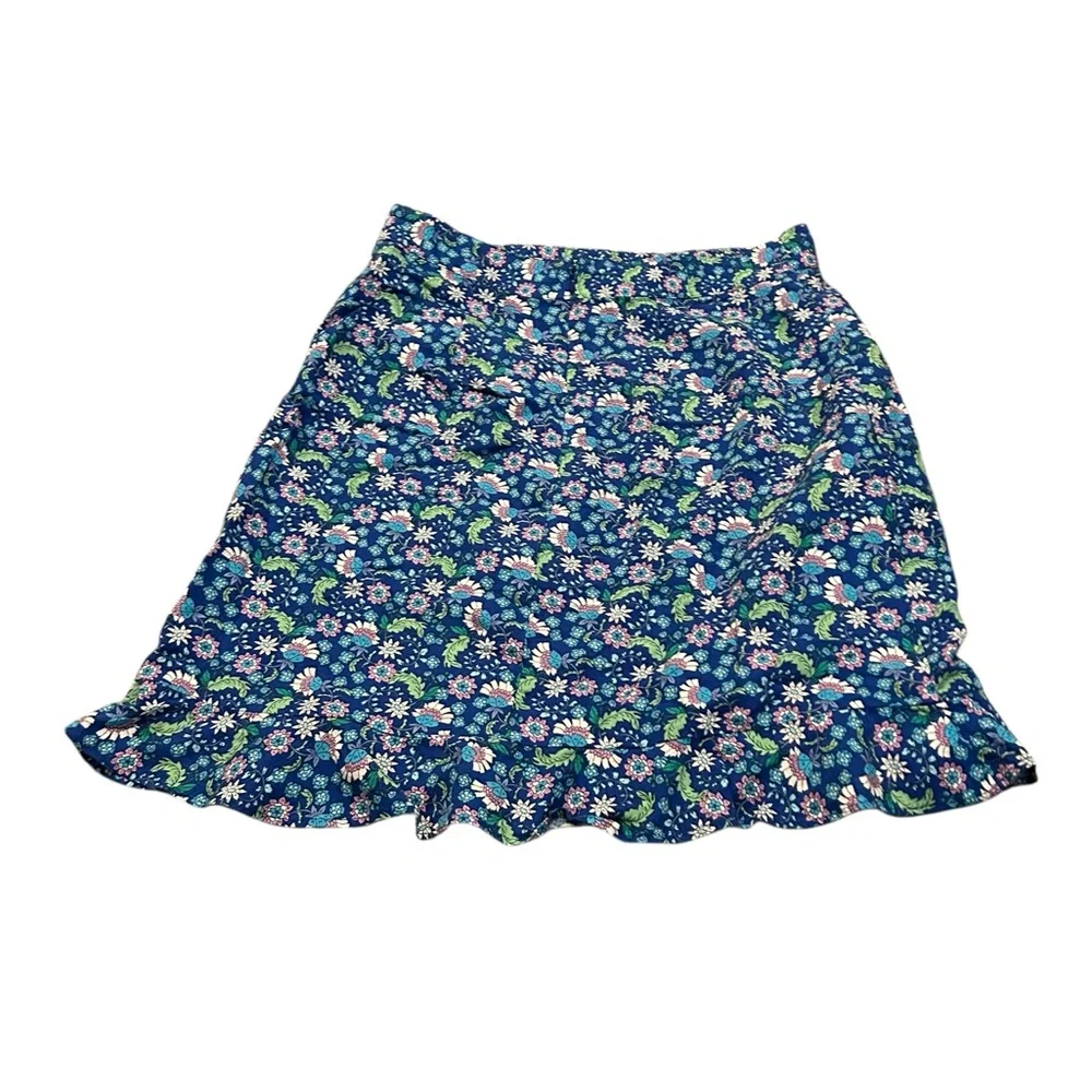 LOFT floral ruffle